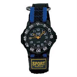 Image of Sport Watch sort rustfri stål Quartz Drenge ur fra Club Time, A59131SS5A